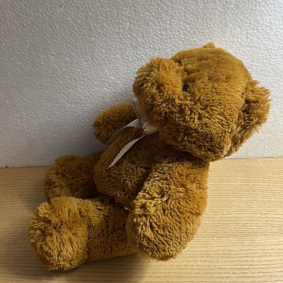 Toys R Us Brown Bear Plush TRU Animal Alley Stuffed Animal Chubby Teddy Toy 12” - Picture 2 of 8